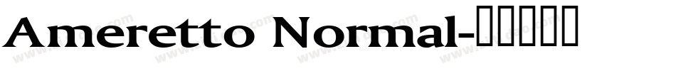 Ameretto Normal字体转换